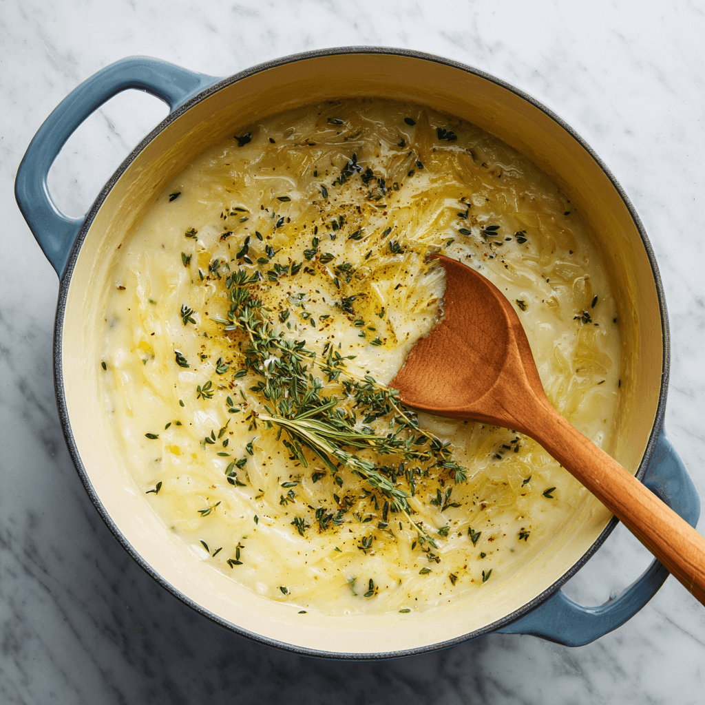 Cheddar Garlic Herb Potato Soup: A Cozy Creamy Delight!
