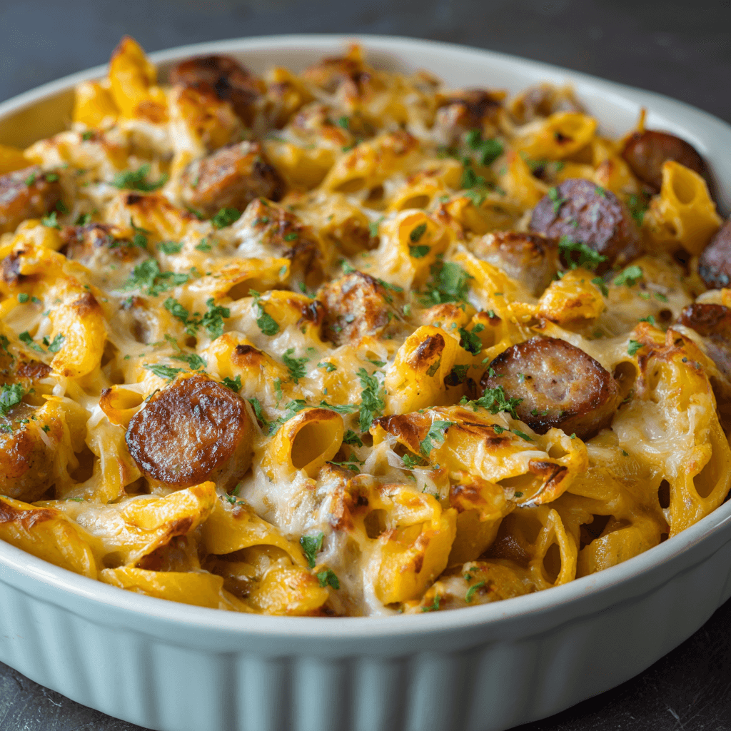 Pumpkin and Sausage Pasta Bake: A Cozy Dinner Delight!