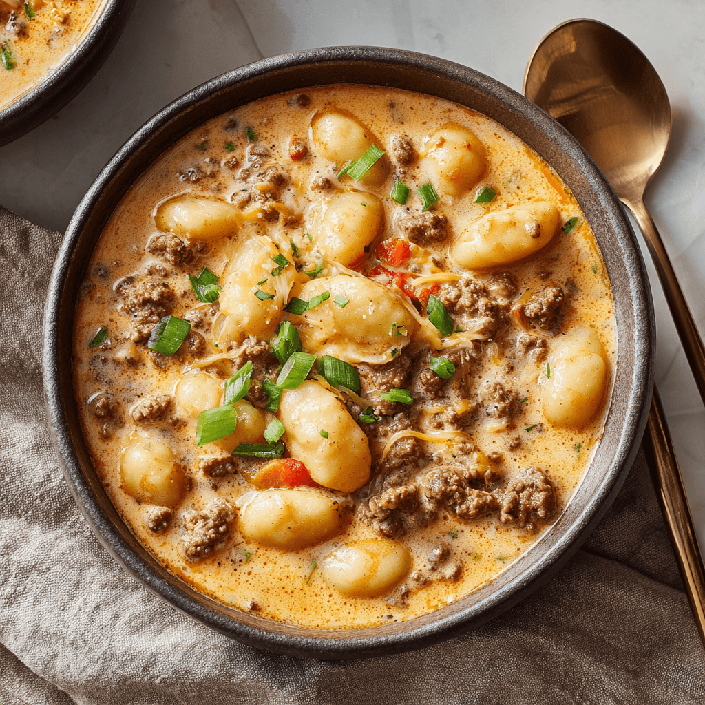 Beef Cheddar Gnocchi Soup: A Creamy Delight You’ll Love!