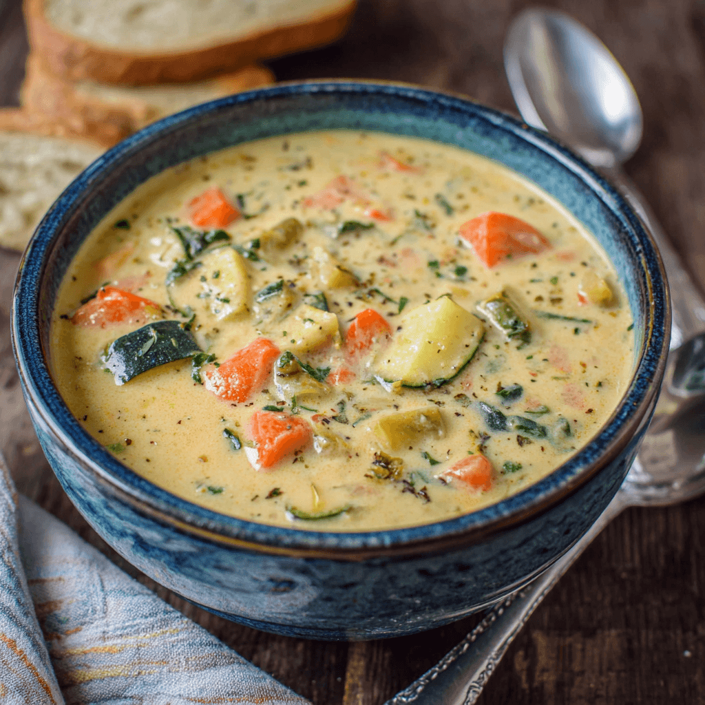 One-Pot Creamy Vegetable Soup to Delight Your Taste Buds!