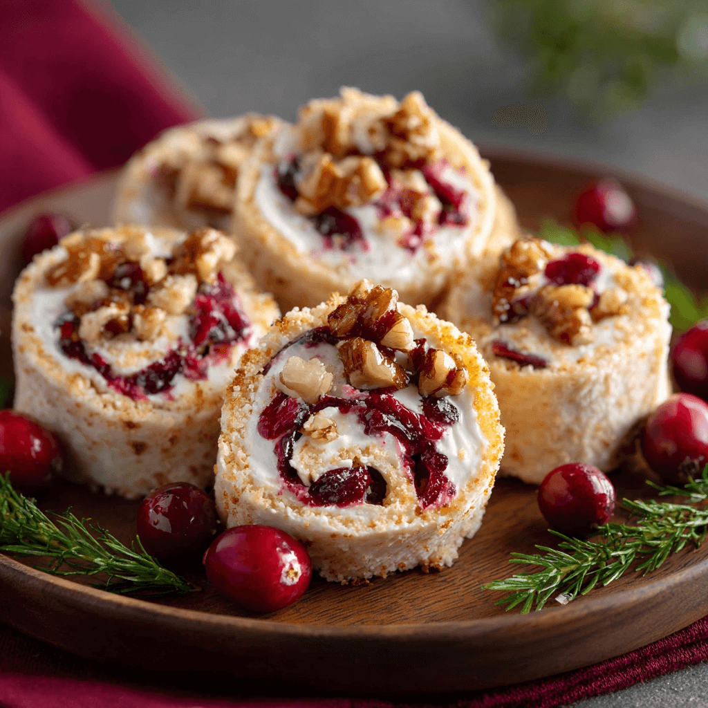 Festive holiday Cranberry Roll Ups that Delight Every Bite!