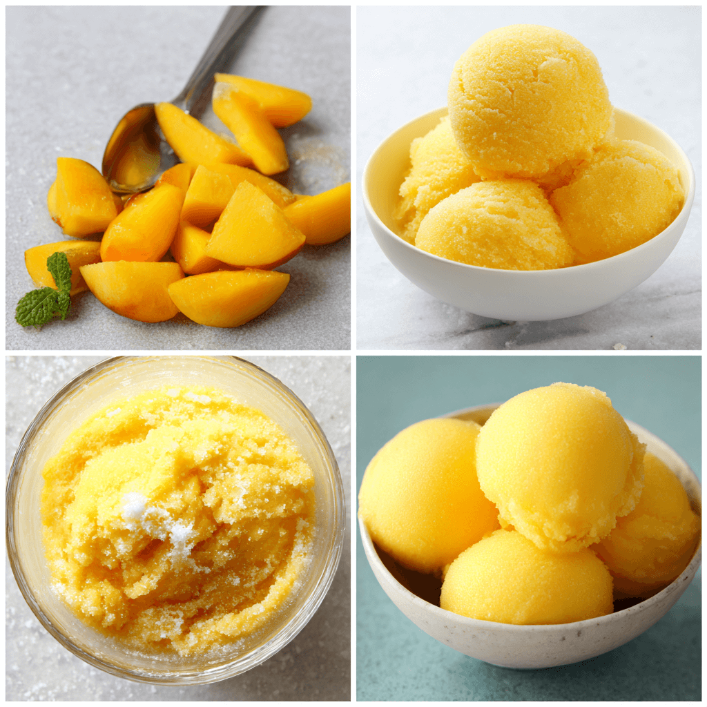 4 Ingredient Peach Sorbet: Deliciously Easy to Make!