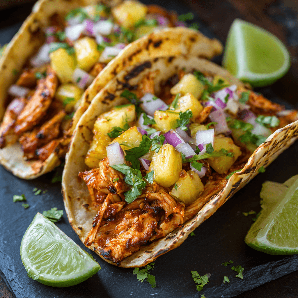 Chipotle Pineapple Chicken Tacos Recipe You'll Love!