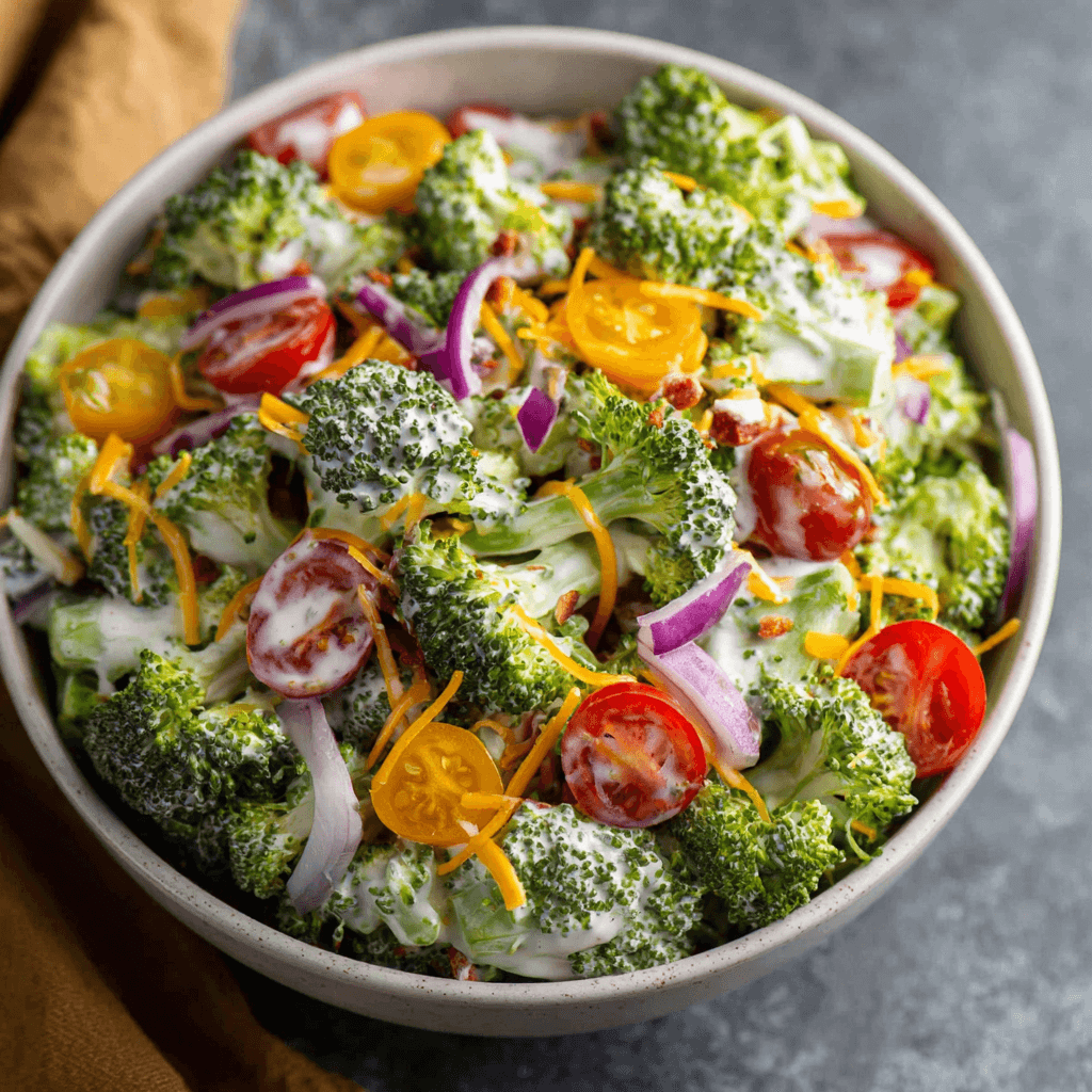Creamy Broccoli Ranch Salad: A Must-Try Healthy Delight!