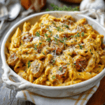 Pumpkin and Sausage Pasta Bake: A Cozy Dinner Delight!