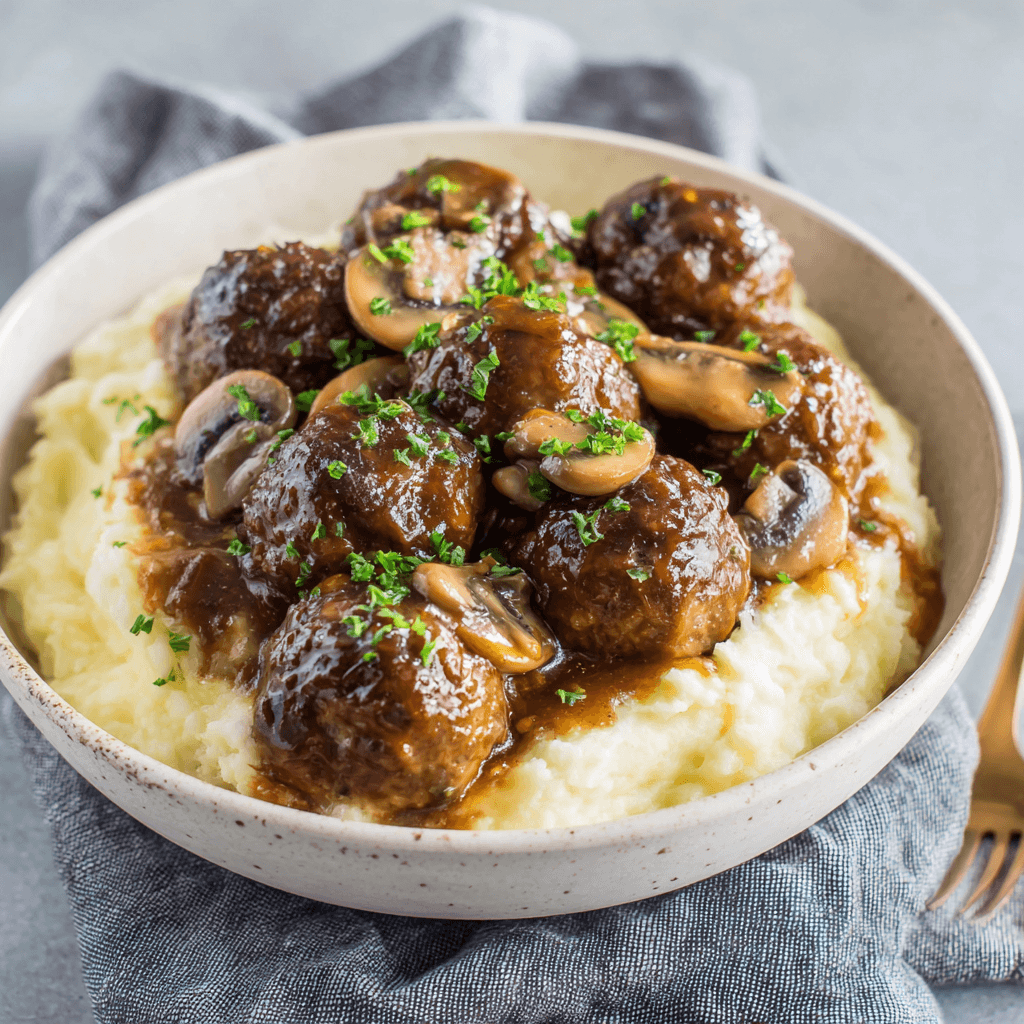 Slow Cooker Salisbury Steak Meatballs: Deliciously Easy Recipe!
