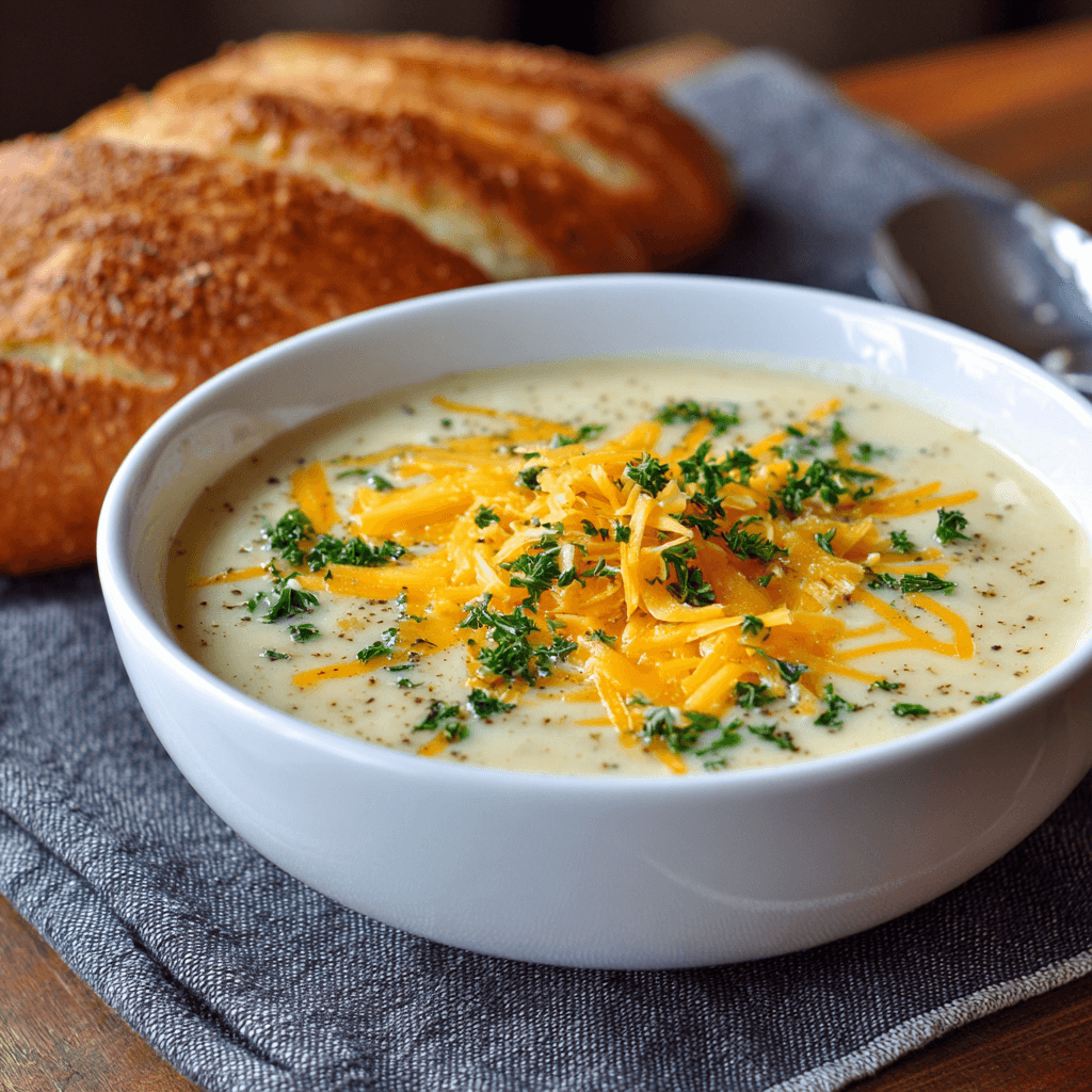 Cheddar Garlic Herb Potato Soup: A Flavorful Delight!