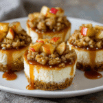 Easy Apple Crisp Mini Cheesecakes You Can't Resist!