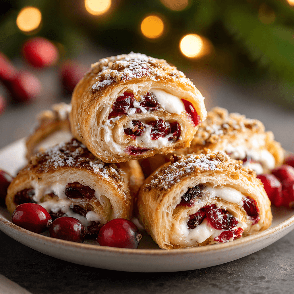 Festive holiday Cranberry Roll Ups that Delight Every Bite!