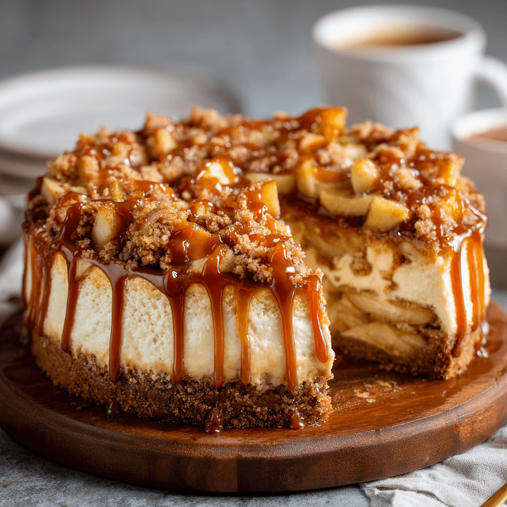 Salted Caramel Apple Pie Cheesecake Will Delight Your Tastebuds!