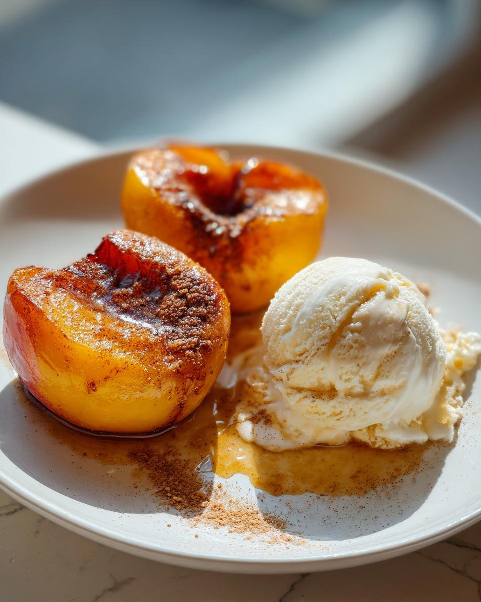 Air Fryer Peaches - detail 1