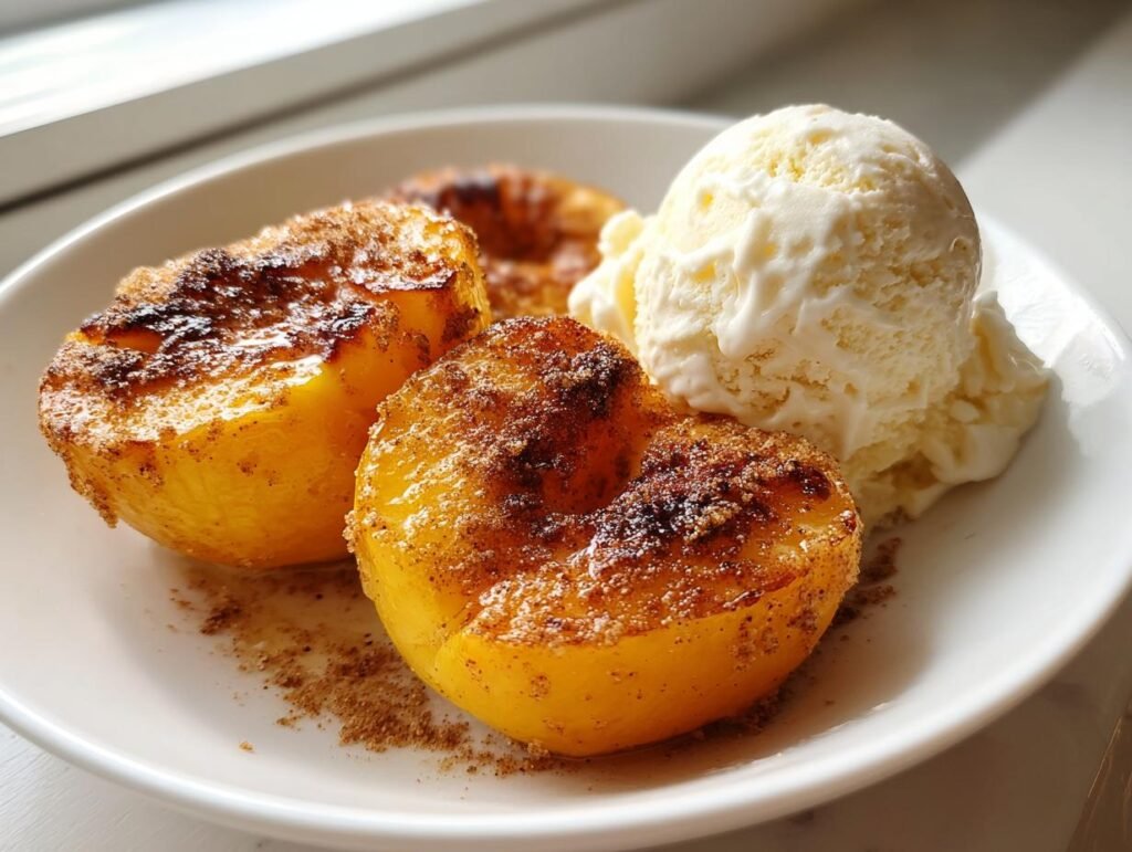 Air Fryer Peaches