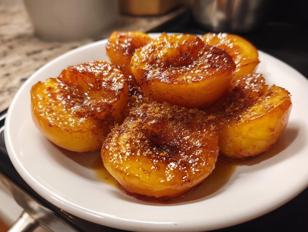 Caramelized Skillet Peaches