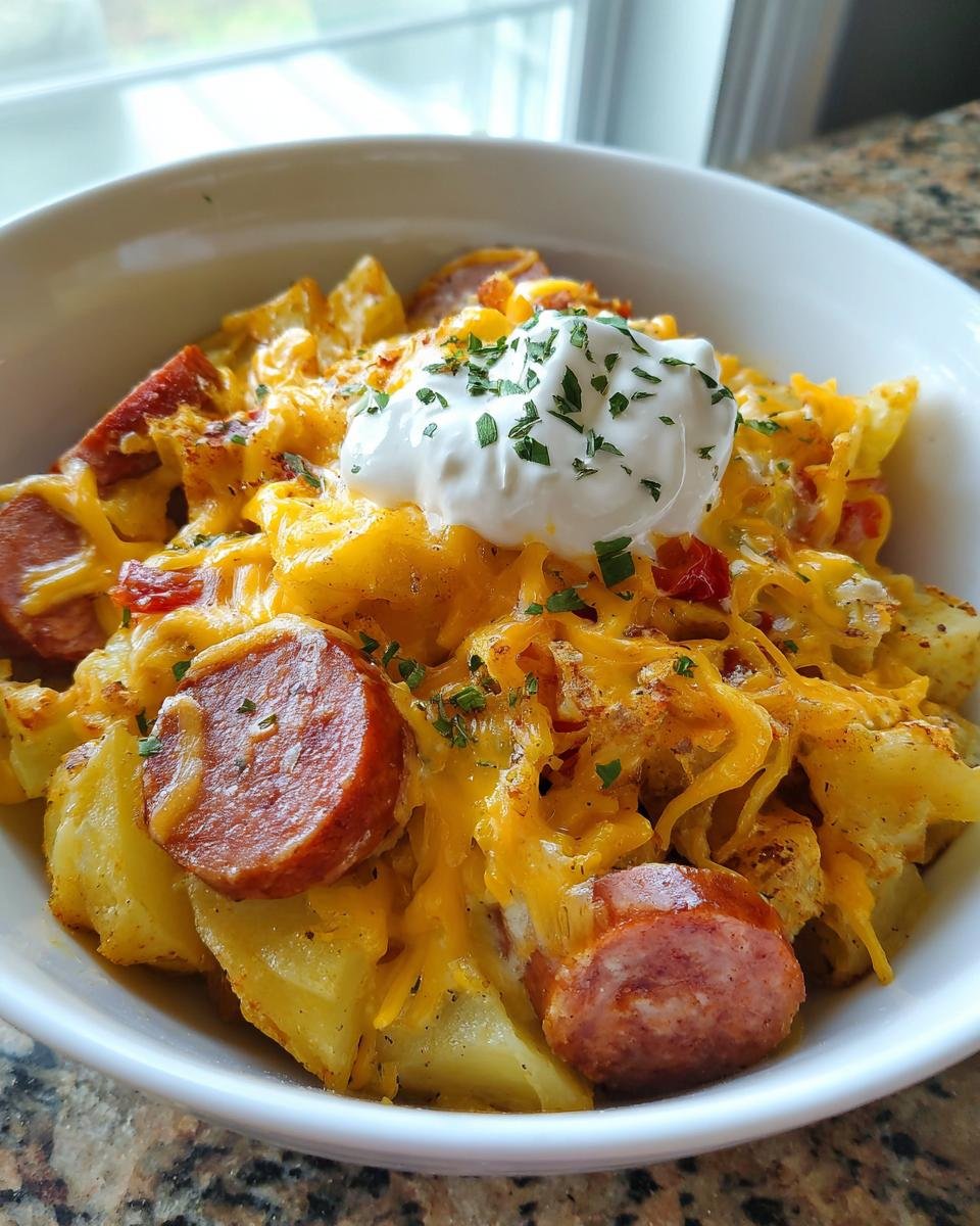 Cheesy Ranch Potatoes and Smoked Sausage - detail 1