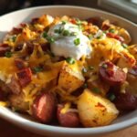 Cheesy Ranch Potatoes and Smoked Sausage