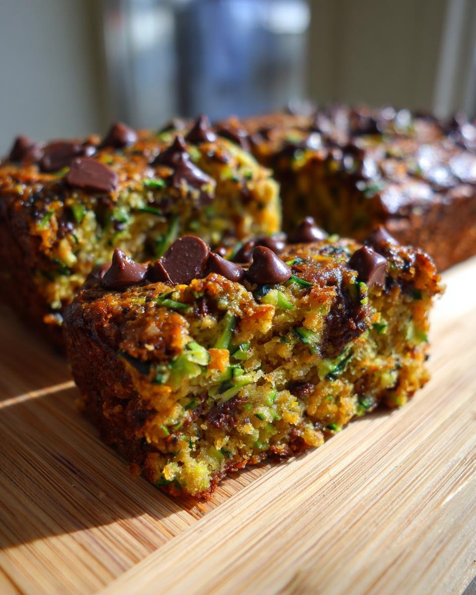 Chocolate Chip Zucchini Bars - detail 2
