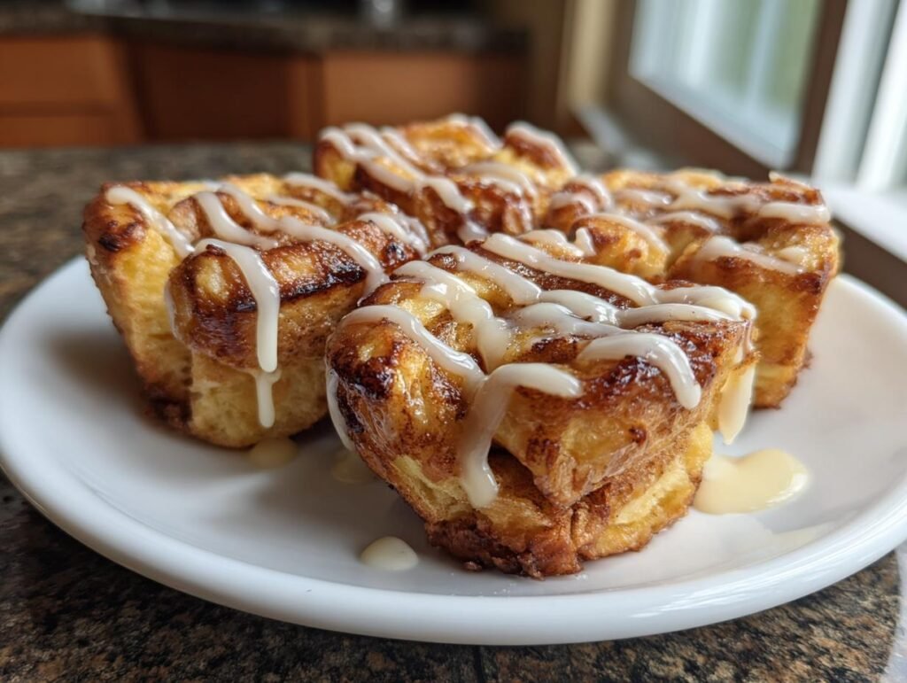 Cinnamon Roll French Toast Bites Recipe