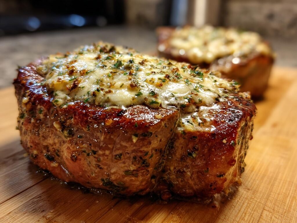 Crockpot Garlic Parmesan Beef Chops