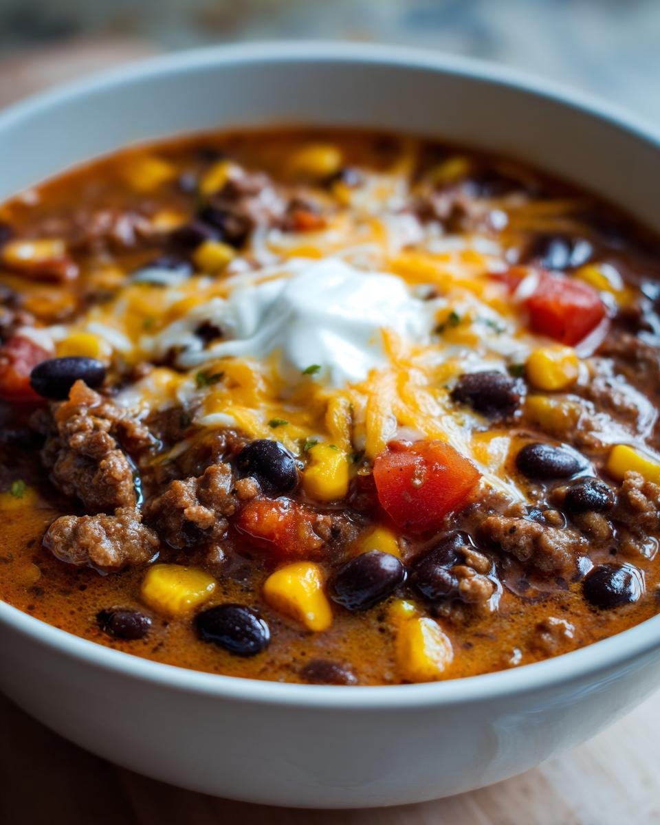 Easy Creamy Taco Soup - detail 1