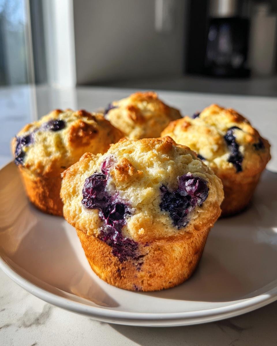Healthy Greek Yogurt Blueberry Protein Muffins - detail 2