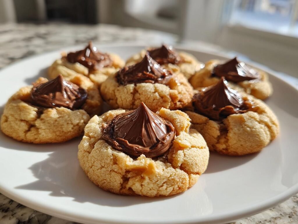Holiday Peanut Butter Blossom Cookies Recipe