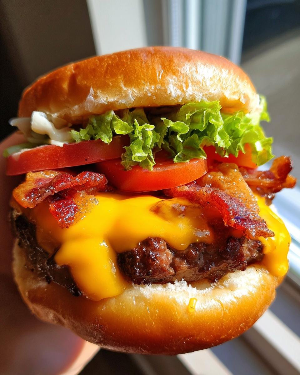 Irresistible Buttery Glazed Donut Burger - detail 1
