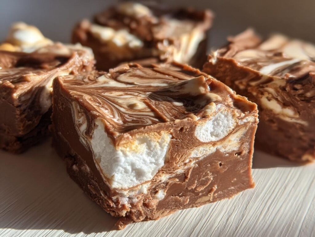 Marshmallow Swirl Fudge