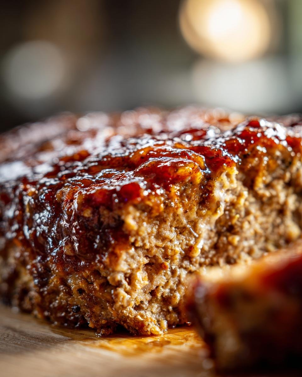 Meatloaf with Brown Sugar Glaze - detail 1