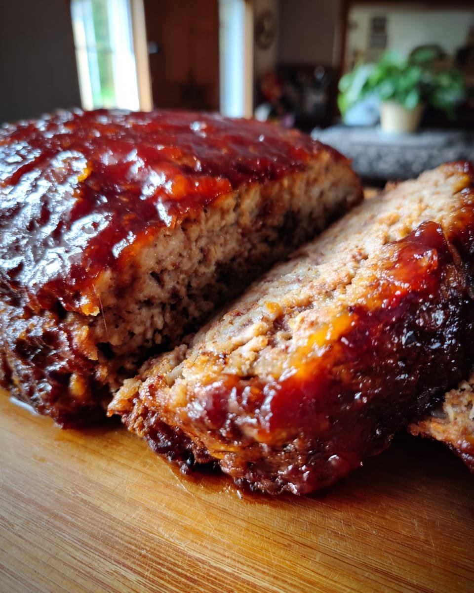Meatloaf with Brown Sugar Glaze - detail 2