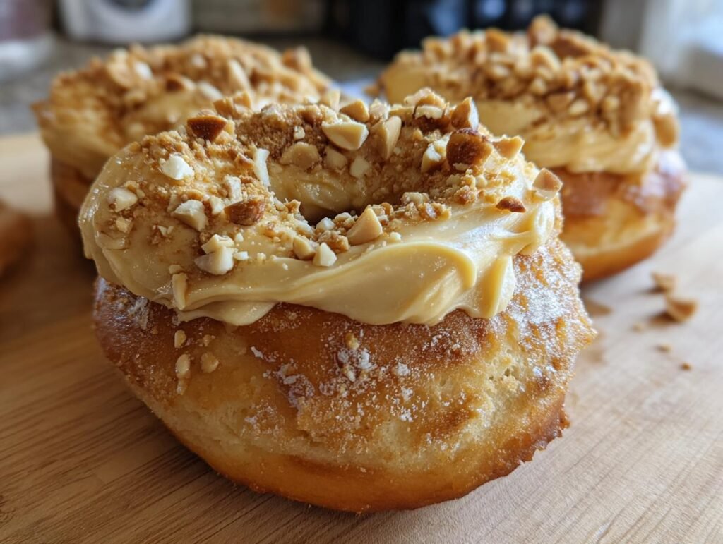 Peanut Butter Cheesecake Donuts