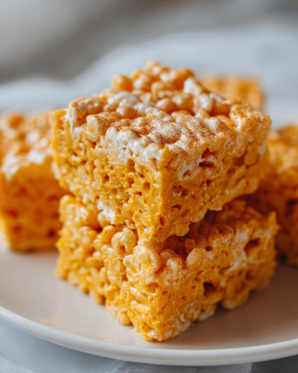 Pumpkin Spice Rice Krispie Treats - detail 2