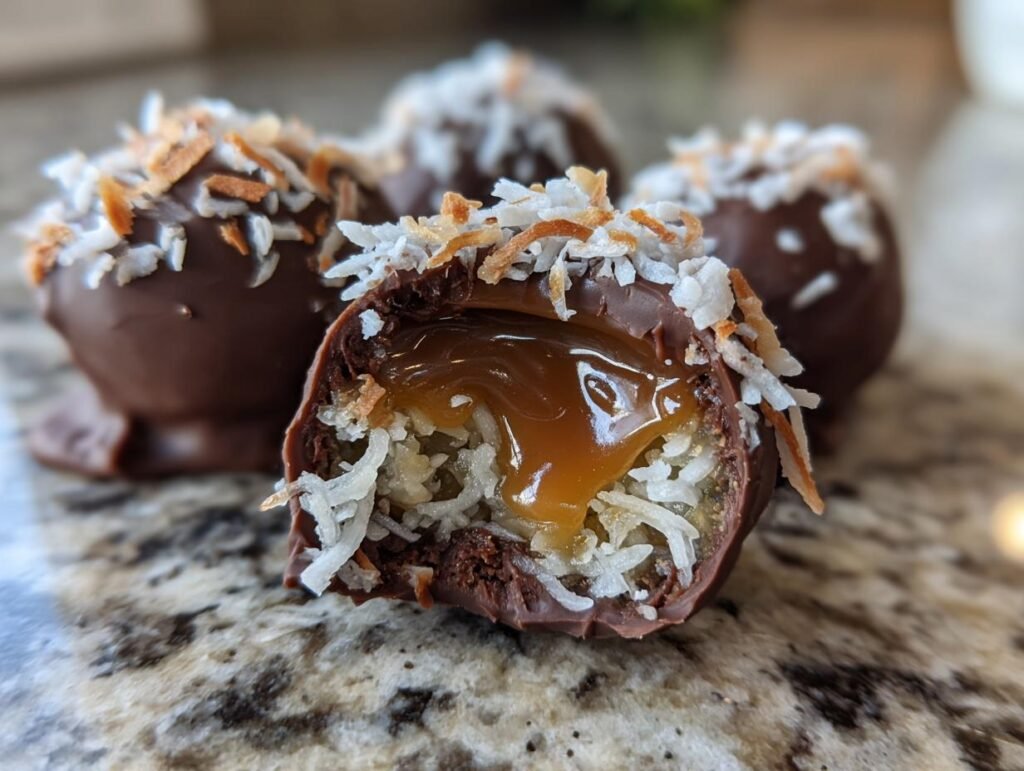Samoa Truffles Caramel Coconut