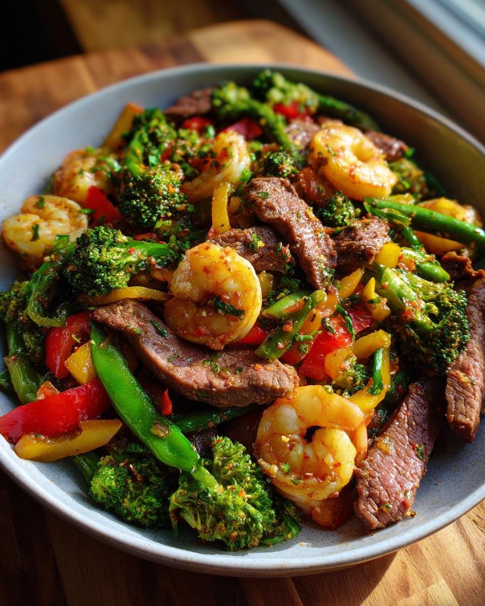 Surf Turf Stir Fry - detail 1