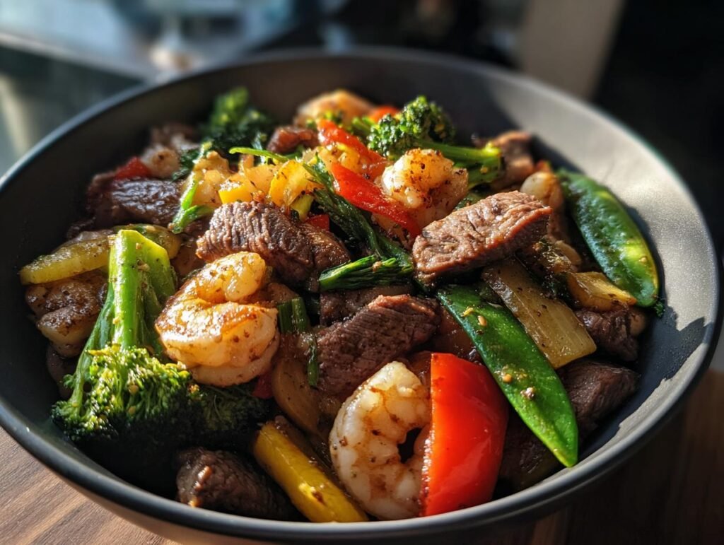 Surf Turf Stir Fry