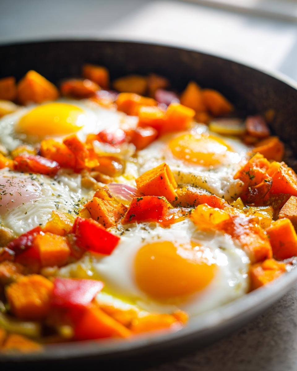 Sweet Potato Breakfast Hash with Eggs Recipe - detail 1