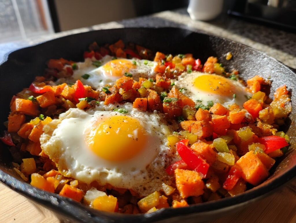 Sweet Potato Breakfast Hash with Eggs Recipe