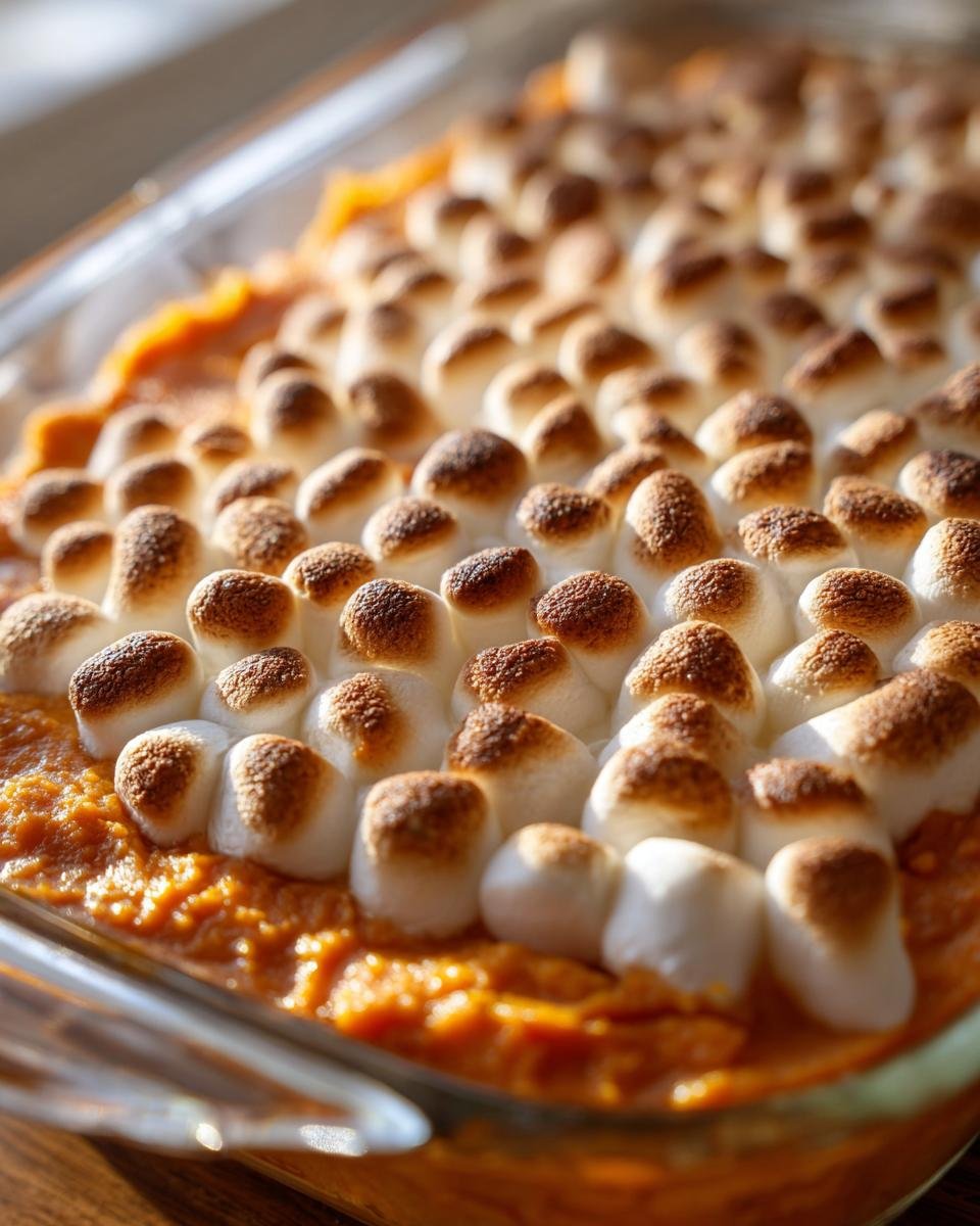Sweet Potato Casserole with Marshmallows - detail 1