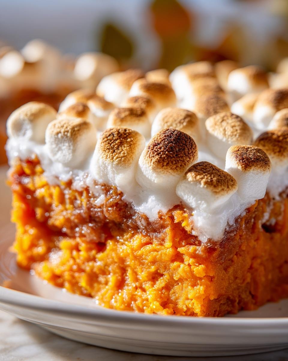 Sweet Potato Casserole with Marshmallows - detail 2