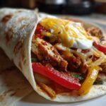 The Best Chicken Fajitas Wrap