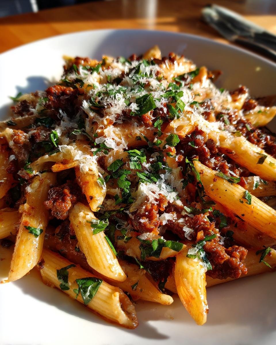 Satisfying Stovetop Creamy Beef Pasta Recipe - detail 1