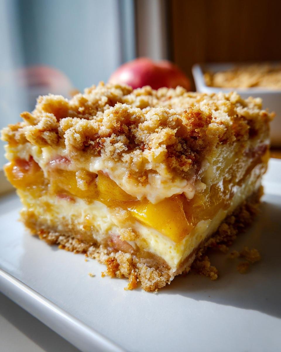 Apple Crumble Cheesecake - detail 1