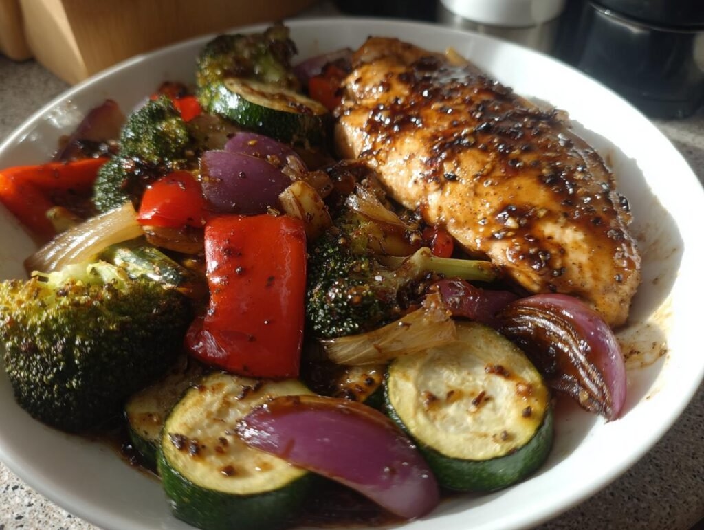 Balsamic Glazed Chicken and Veggies for a Flavorful Feast