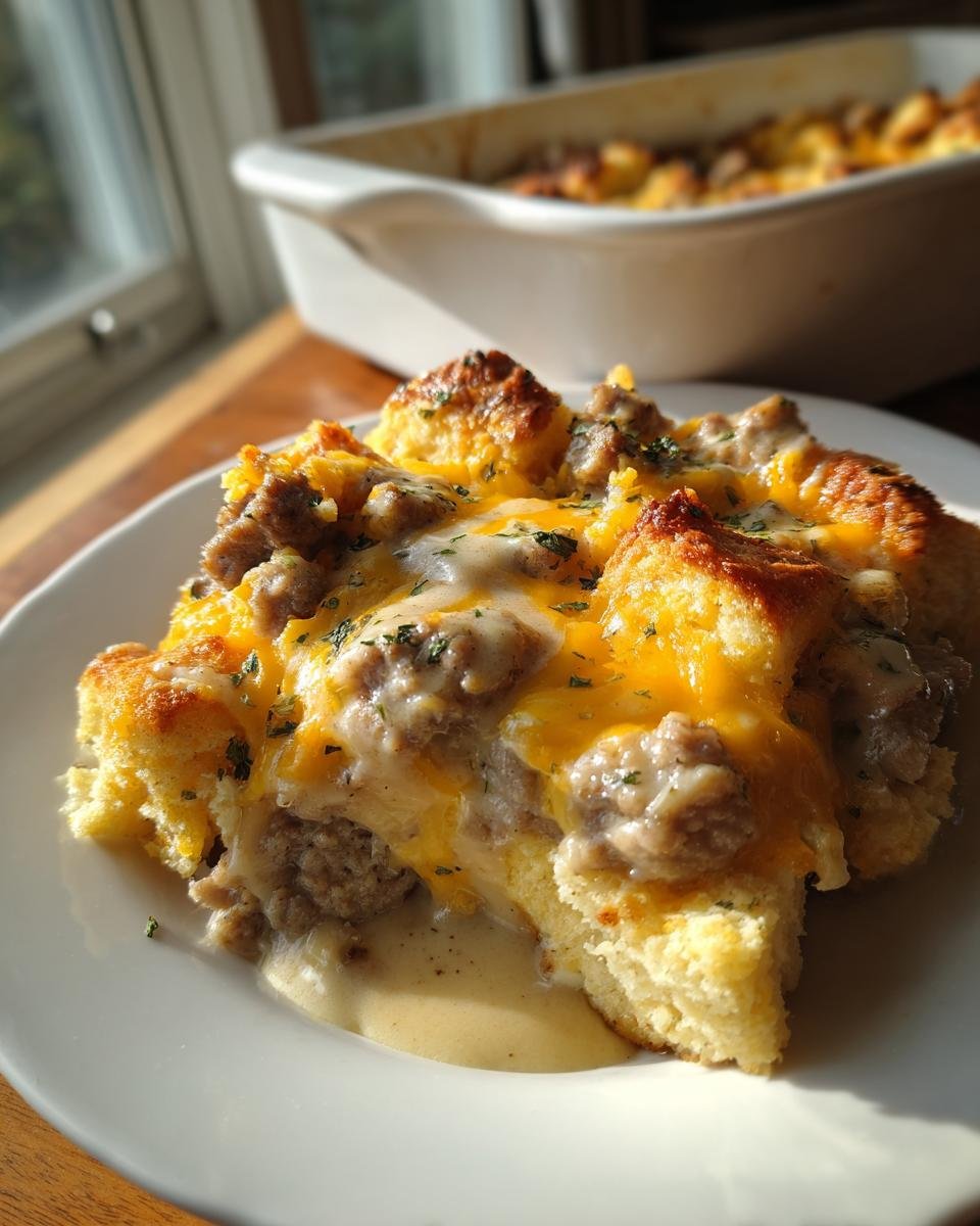 Biscuits and Gravy Breakfast Casserole - detail 1