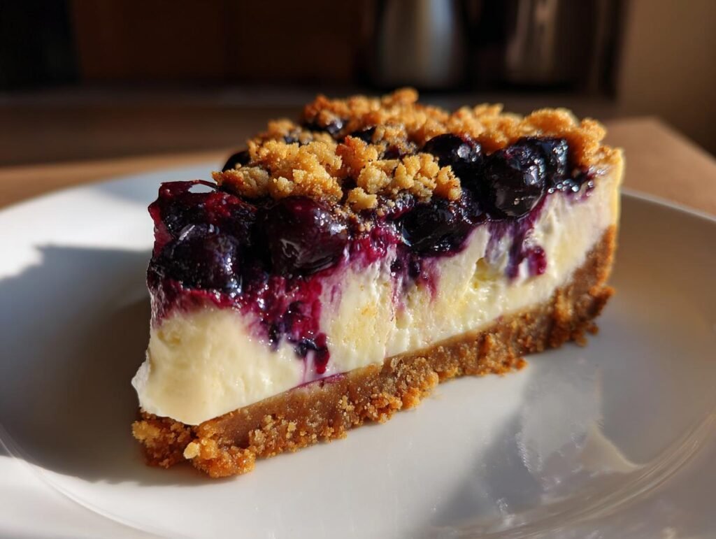 Blueberry Crumble Cheesecake