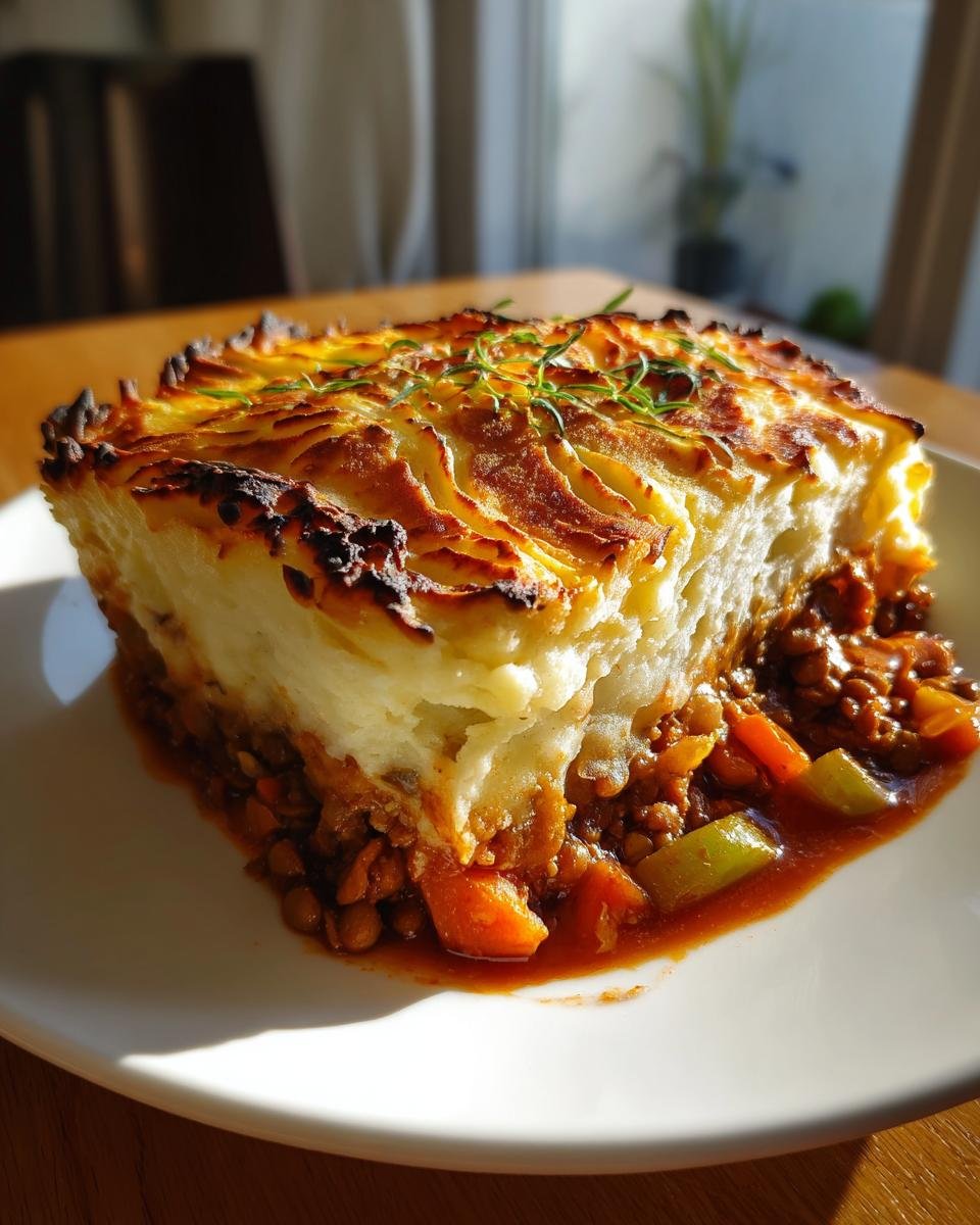 Celeriac vegan shepherd’s pie - detail 1