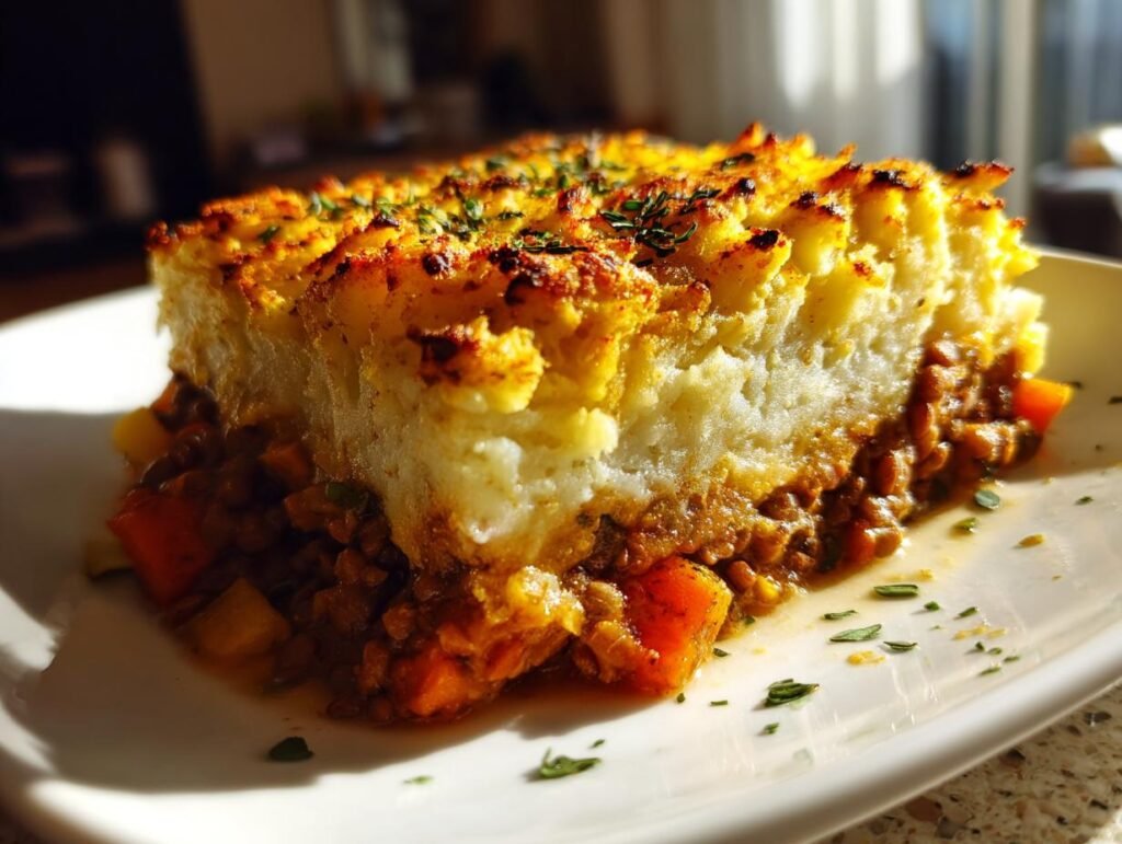 Celeriac vegan shepherd’s pie