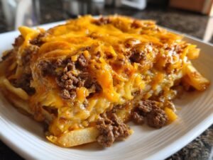 Cheeseburger French Fry Casserole
