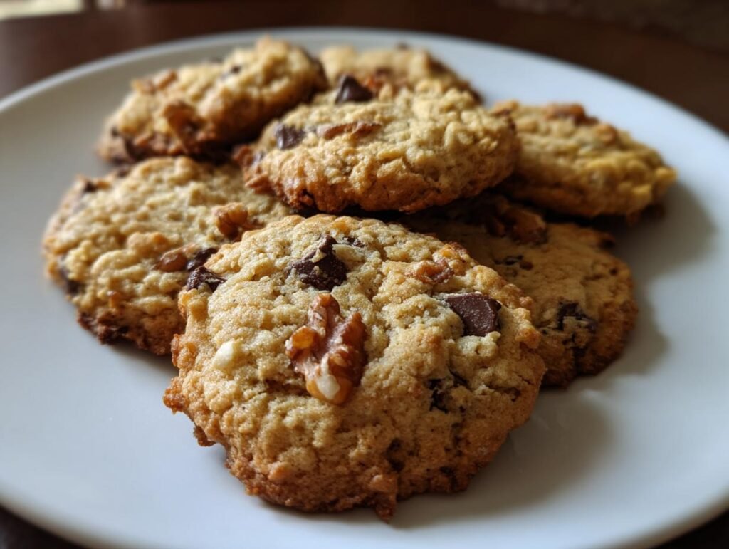 Chocolate Chip Banana Oatmeal Cookies
