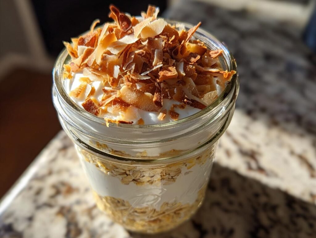 Coconut Cream Pie Overnight Oats