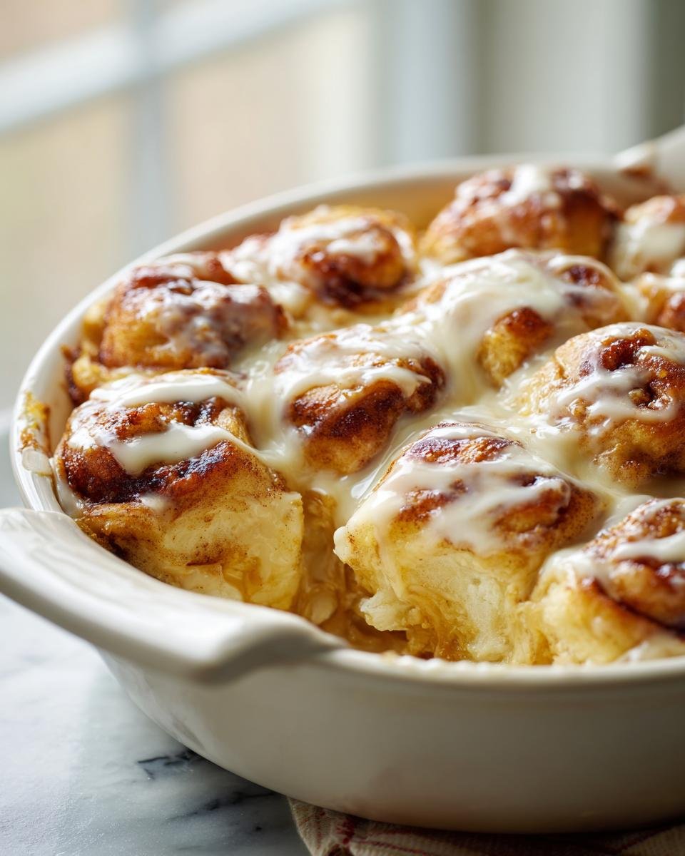 Easy Cinnamon Roll Casserole - detail 1
